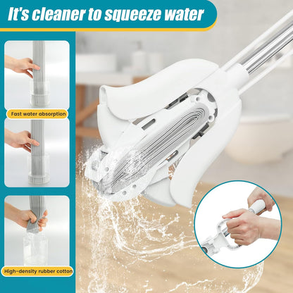SpongeMaster™ Fold & Clean Mop