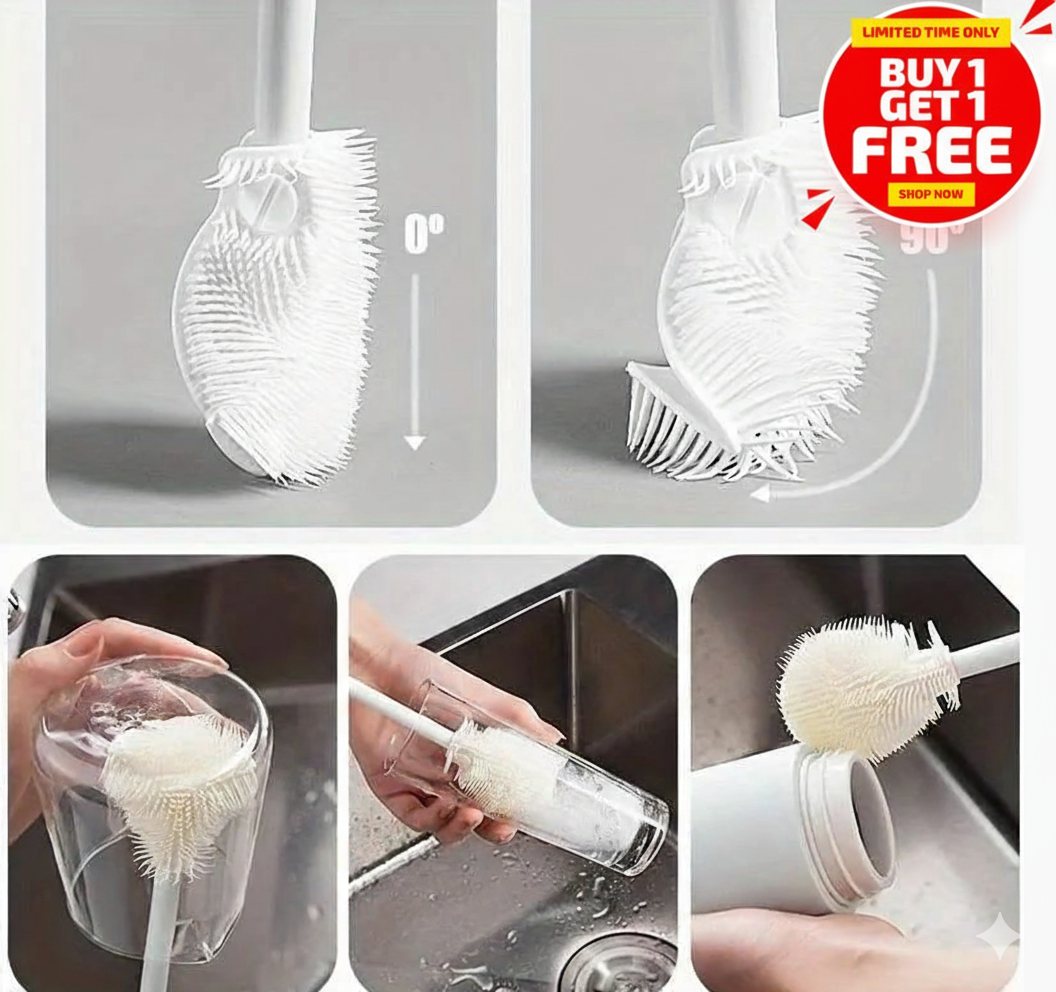 Universal Silicone Bottle Scrubber -(BUY 1 Pack, Get 1 FREE) Total- 4 Pieces for just ₹898
