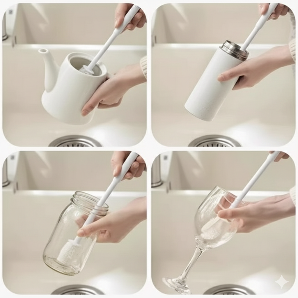 Universal Silicone Bottle Scrubber -(BUY 1 Pack, Get 1 FREE) Total- 4 Pieces for just ₹898