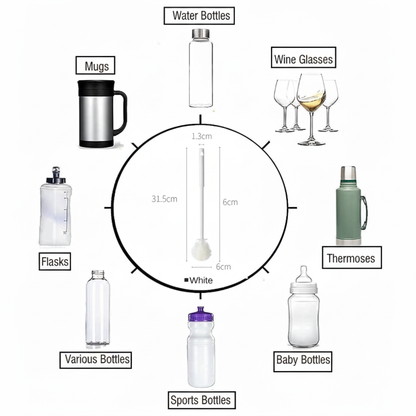 Universal Silicone Bottle Scrubber -(BUY 1 Pack, Get 1 FREE) Total- 4 Pieces for just ₹898