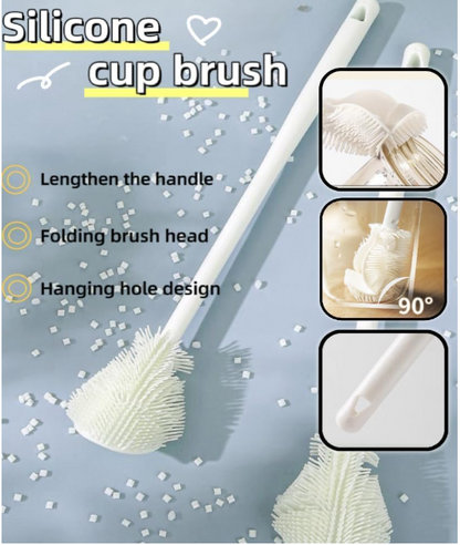 Universal Silicone Bottle Scrubber -(BUY 1 Pack, Get 1 FREE) Total- 4 Pieces for just ₹898